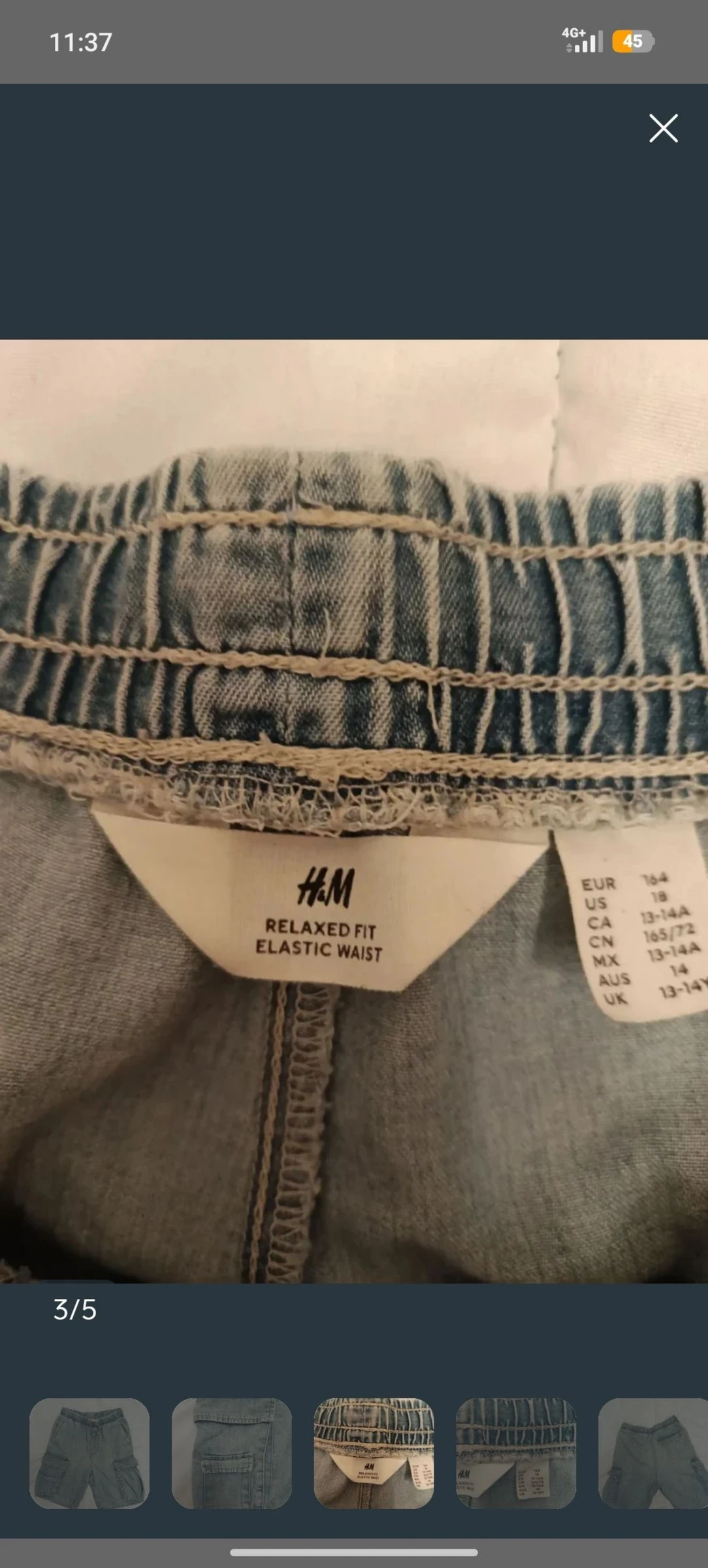 Short cargo taille 13-14 – photo 2